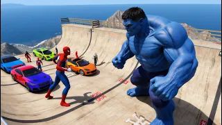 GTA 5 Sky Ramp: Blue Hulk’s City Hunt & The Final Shark Jump!