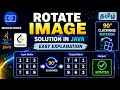 Rotate Image Leetcode Solution in Java Easy Explanation in Tamil