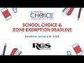 Final School Choice Reminder
