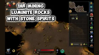Runescape3 F2P 1Hr Luminite Rocks Stone Spirits Mining Profit