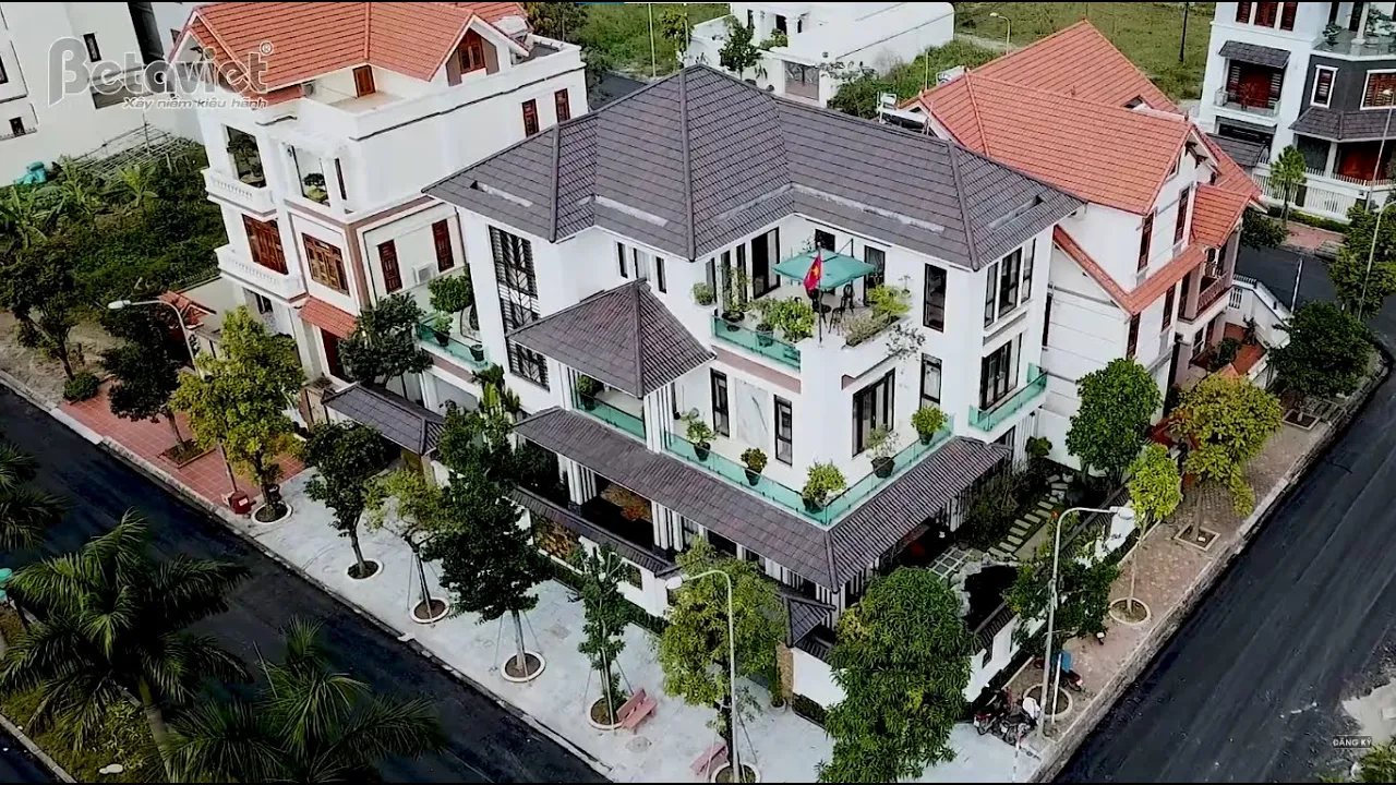 Mẫu thiết kế biệt thự 3 tầng kiểu Pháp cực sang tại Hải Dương