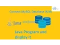 JDBC How to connect mysql database with java program