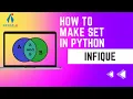How to make Sets in Python Update Delete Union Set Difference Symmetric Difference Frozen Set