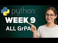 Python Week 9 All GrPA IITM