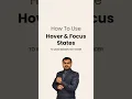 How to use Hover Focus States With Tailwind