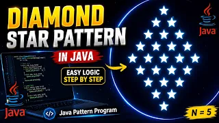 Diamond Star Pattern in Java Easy Logic Explained Step by Step Java Pattern Program