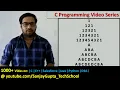 Print pyramid of digits and alphabets in C language C programming tutorial series