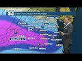 Hour-by-Hour Updated snowfall forecast for Virginia on Monday