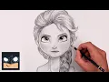 How To Draw Elsa Beginner Pencil Sketch Tutorial Step-by-Step