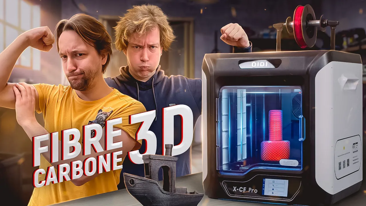 IMPRIMER en 3D du CARBONE !! C'est INCROYABLE ! TechnoTest de l'imprimante 3DQidi X-CF Pro !
