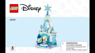 LEGO 43278 Instructions | Disney | Mini Arendelle Castle & Elsa's Ice Palace | Book 3: Elsa | Frozen