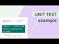 Unit Test example Unit testing tutorial