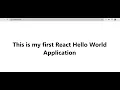 Create my first react application with practical example
