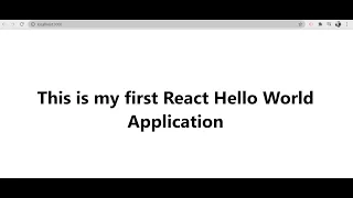 Create my first react application with practical example