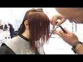 AMAZING HAIRCUT - LAYERED BOB WITH SIDE BANGS