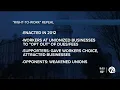 Michigan 1st state in decades to repeal right-to-work law