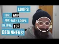 Loops the FOR and FOR EACH loops in Java for beginners