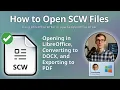 SCW Files How to Open and Convert OpenOffice Documents