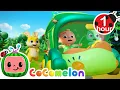 Download Lagu Wheels on the Bus (Animals) | CoComelon JJ's Animal Time | Animal Songs for Kids