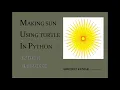How to make Sun Sticker using turtle in python