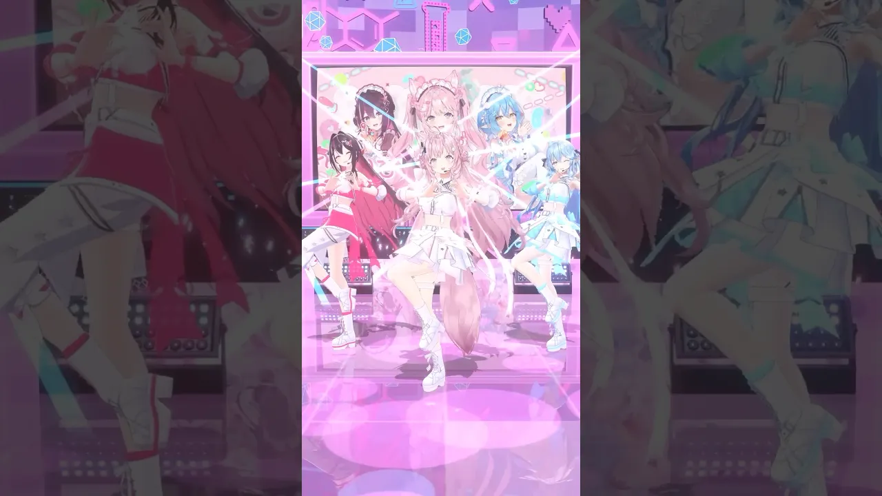 「愛♡スクリ～ム！」歌って踊ってみた🍨推しカメラver【AZKi・雪花ラミィ・博衣こより】 #hololive #ホロライブ #shorts #dance #ダンス #踊ってみた #vtuber