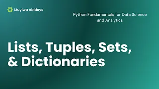 Basic Data Structures Part 1 Lists
