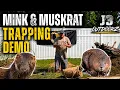 Mink Muskrat Fur Trapping Sets Demo - J3 Outdoorz