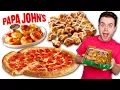Papa Johns dropped some NEW ITEMS Spicy Pepperoni Rolls Epic Pepperoni Stuffed Crust Pizza REVIEW