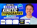How To Create Kinetic Typography In Canva 2026 Beginner Tutorial