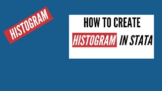 How to Create Histogram in Stata Stata Beginners Tutorial