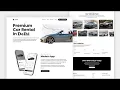 Premium Car Rental Website Using HTML CSS JavaScript