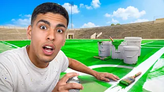 بنيت ملعب سري على سطح البيت!