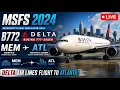 FS24 VATSIM Delta Airlines B772 Flight to Atlanta International from Memphis Airport