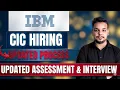 IBM CIC Hiring Process Updated IBM Hiring Coding Assessment Interview Updated Pattern