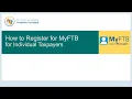 How to register for MyFTB for Individual Taxpayers