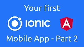How to create your first mobile app using Ionic Angular - Part 2 Firebase login
