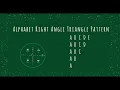 100 Alphabet Right Angle Triangle Pattern without any pre-defined method using while loop in Python