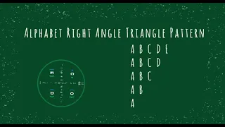 100 Alphabet Right Angle Triangle Pattern without any pre-defined method using while loop in Python