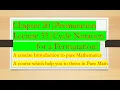 Intro to Pure Math 55 Cycle notation for Permutations Chapter 20 Permutations