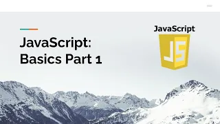 Javascript Basics Part 1