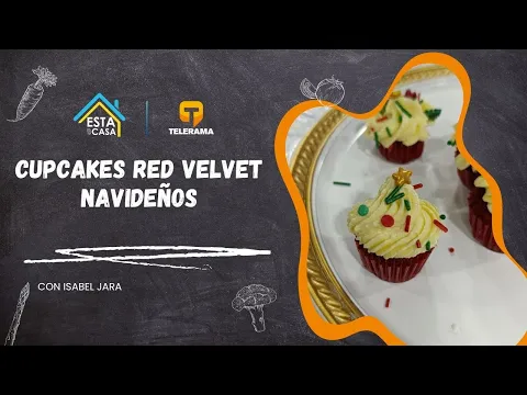 Cupcakes Red velvet Navideños