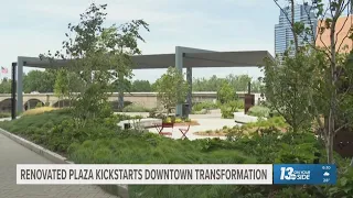 Newly-renovated public plaza kickstarts downtown Grand Rapids transformation