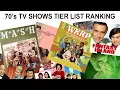 70 s TV SHOWS TIER LIST RANKING