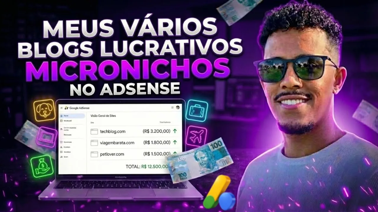 COMO EU TENHO Vários Blogs Lucrativos NO ADSENSE DE MICRONICHO - Dicas do Daniel