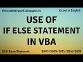 348 Learn VBA - Introduction Use of If Else Statement in VBA Part-19 English