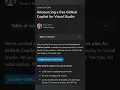 No Trial No Subscription GitHub Copilot is Free for Visual Studio Users