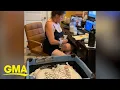 Download Lagu Time-lapse seorang ibu bekerja dari rumah sambil merawat bayinya