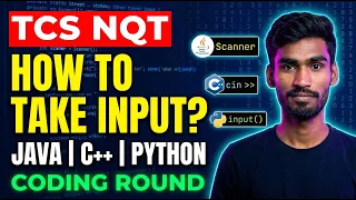 How to Take Input in TCS NQT Coding Round Java C Python programminglife Telugu