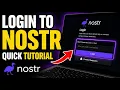 How to login to Nostr for decentralized messaging in the USA - Quick Tutorial