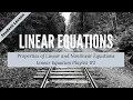 Identifying Linear and Nonlinear Equations